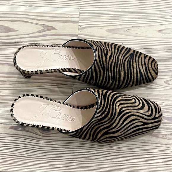 J Crew Layla mule heels in calf hair - Picture 3 of 5
